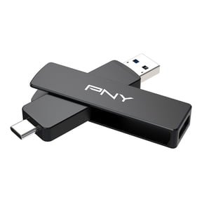 PNY 2TB DUO LINK V3 USB 3.2 Gen 2 Type-C & Type-A OTG Flash Drive Extreme Speeds Read/Write 1000/800MB/s External Mobile Storage Compatible with Smartphone/Tablet/Laptops/Desktops
