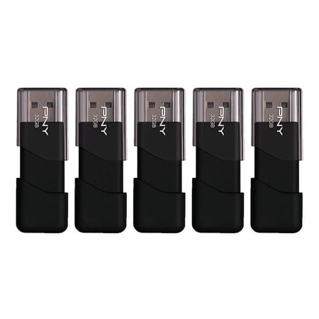 PNY 32GB Attaché 3 USB 2.0 Flash Drive 5-Pack