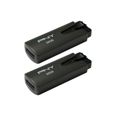PNY 32GB Attaché USB 2.0 Flash Drive 2-Pack - Light-Weight Durable Storage Device for Data