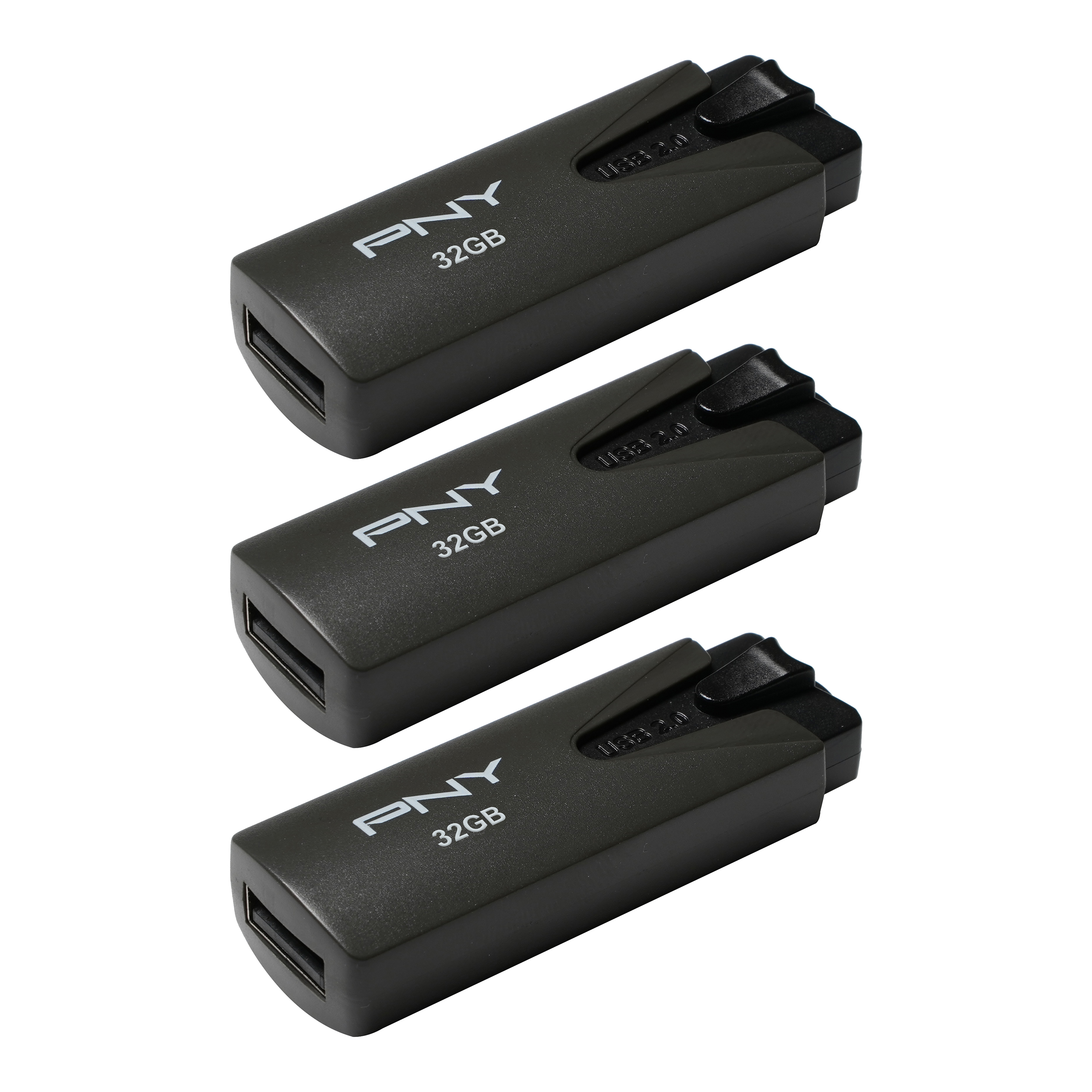 PNY 32GB Attache USB 2.0 Flash Drive, 3-Pack - image 1 of 8