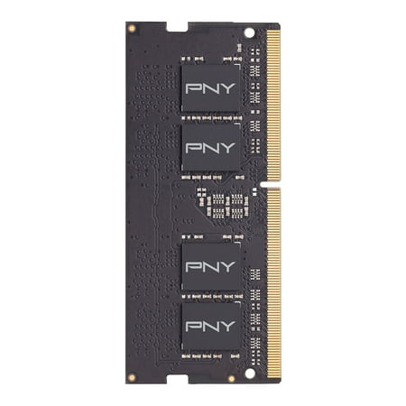 PNY - 32GB 2.666GHz PC4-21300 DDR4 SO-DIMM Unbuffered Non-ECC Laptop Memory - Black