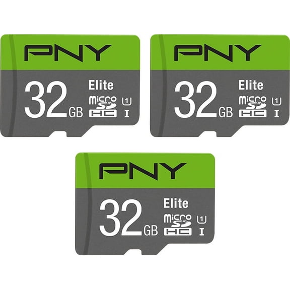 PNY 32GB Elite Class 10 U1 microSDHC Flash Memory Card 3-Pack