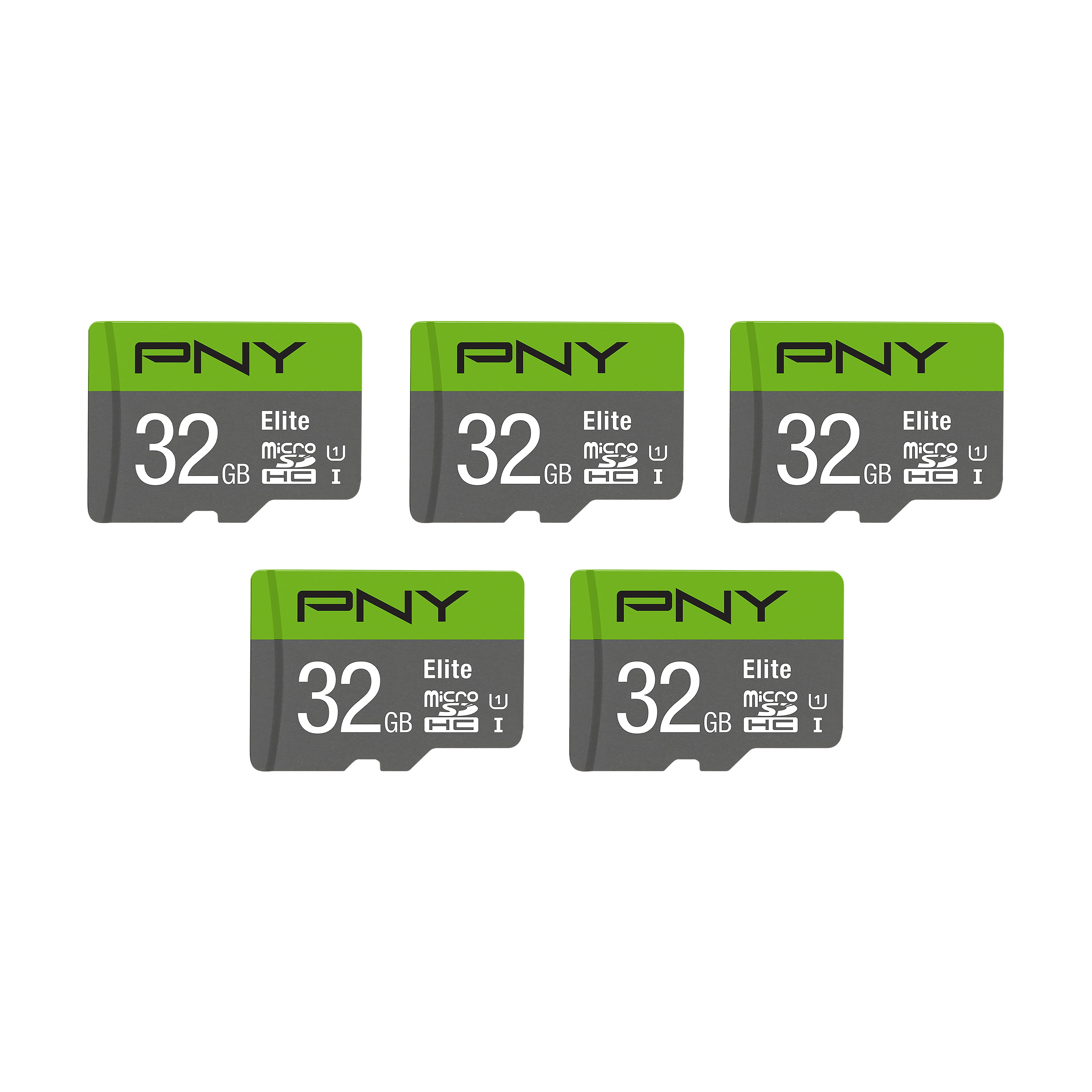 PNY 32GB Elite Class 10 U1 microSDHC Flash Memory Card 5-Pack