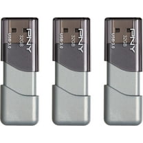 PNY 32GB Turbo Attaché 3 USB 3.0 Flash Drive 3-Pack