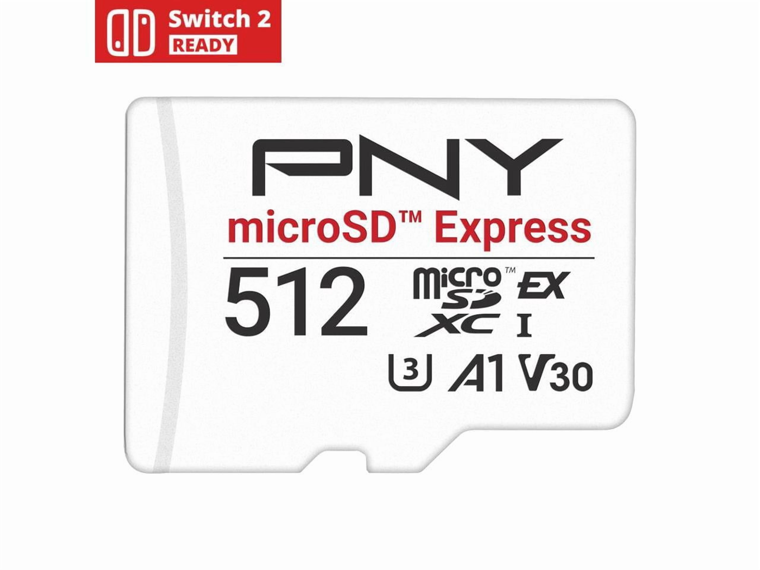 PNY 512GB MicroSD Express microSDXC Card, up to 890MB/s, P
