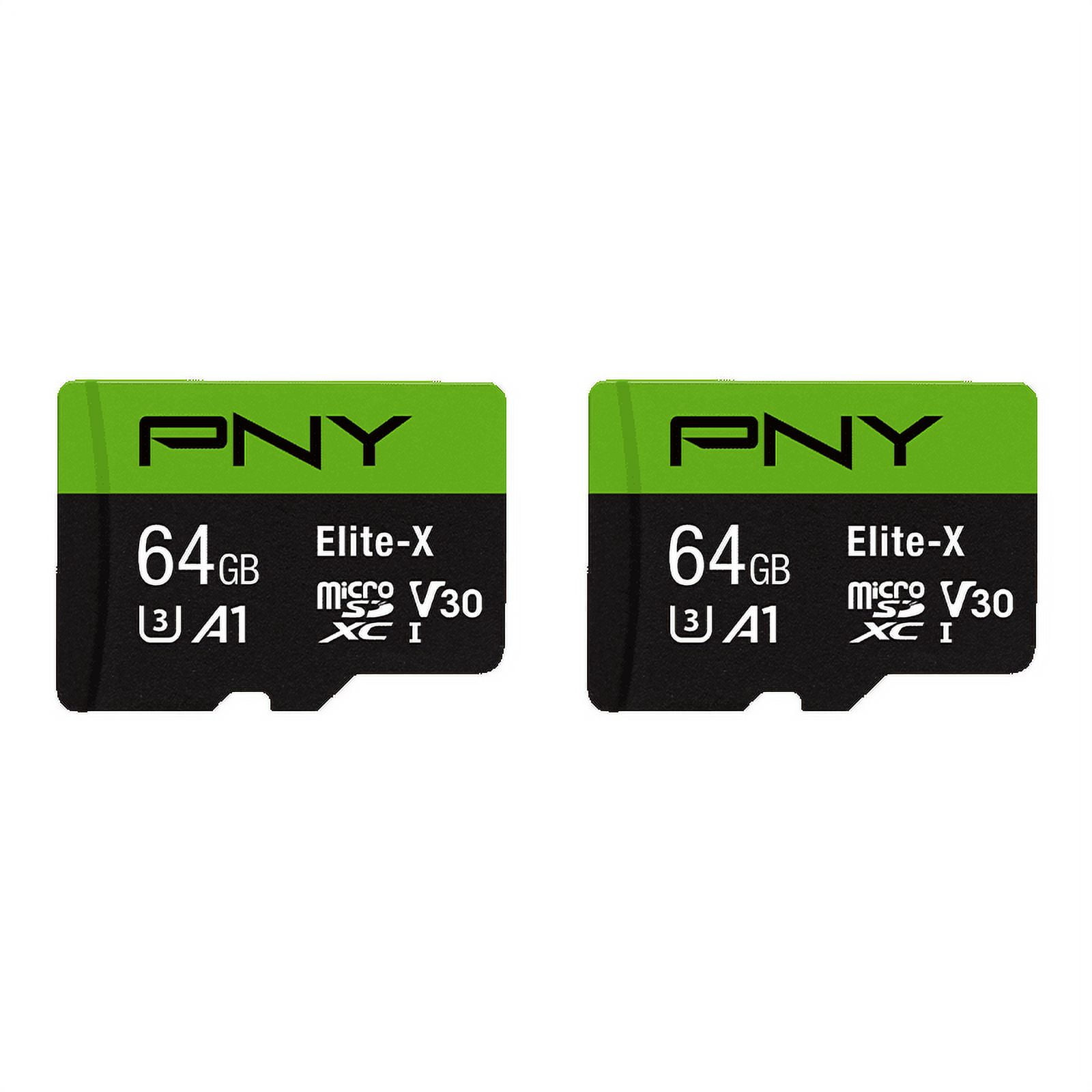 PNY 128GB Elite UHS-I microSDXC Memory Card with SD Adapter