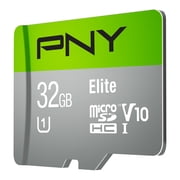 PNY 32GB Elite Dash Camera C10 U1 V10 microSDHC Flash Memory Card