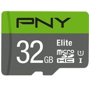PNY Elite 32GB Micro SDHC Flash Memory Card with SD Adapter