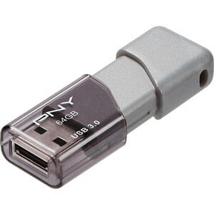 PNY - Elite Turbo Attache 4 64GB USB 3.2 Flash Drive - Black