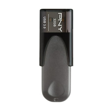 PNY - Elite Turbo Attache 4 32GB USB 3.2 Flash Drive - Black