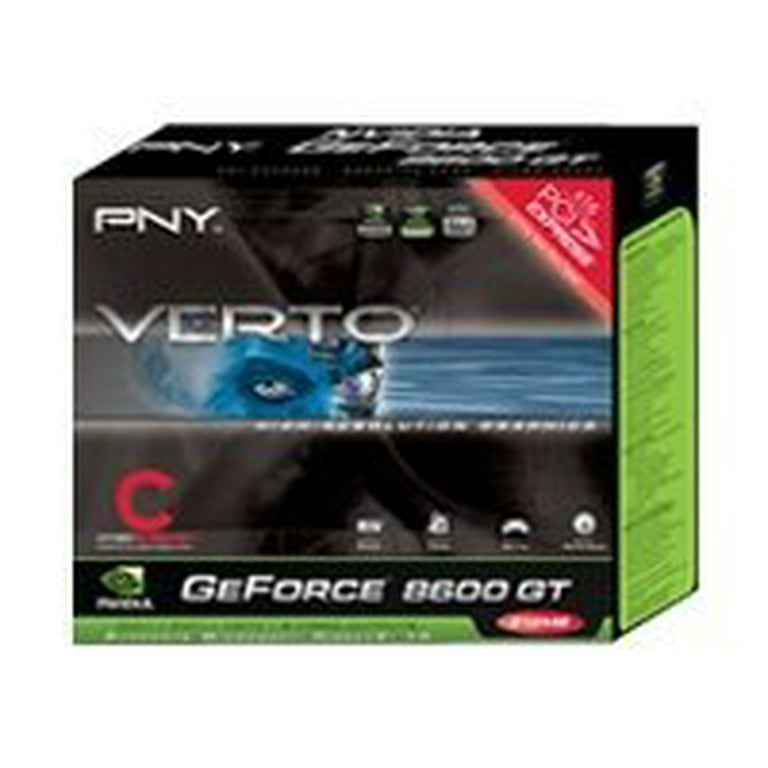 PNY Verto GeForce 8600GT OVERCLOCKED Graphics card GF 8600 GT 512 MB GDDR3 PCIe x16