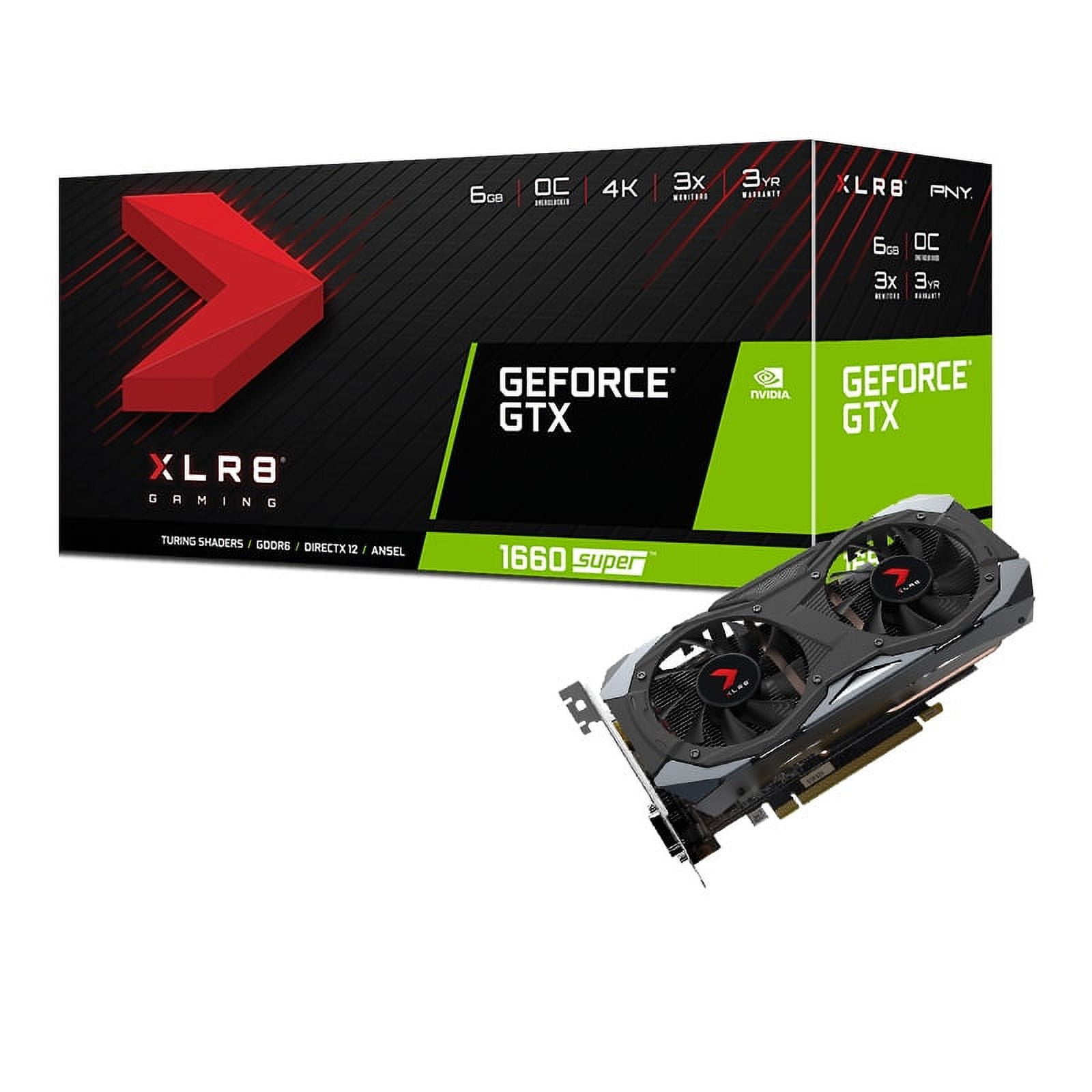 PNY GeForce® GTX 1660 Super™ 6GB XLR8 Gaming Overclocked