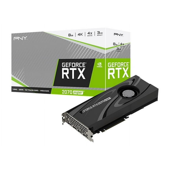 PNY GeForce RTX 2070 SUPER Graphic Card - 8 GB GDDR6 - 1.61 GHz Core - 256 bit Bus Width - DisplayPort - HDMI