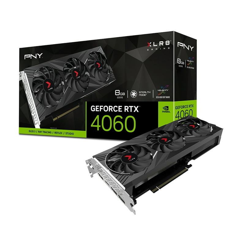 PNY GeForce RTX™ 4060 8GB XLR8 Gaming VERTO RGB Triple Fan