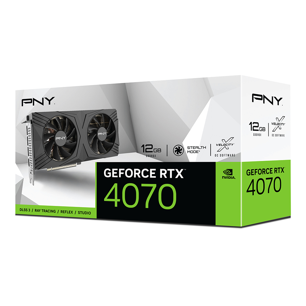 PNY GeForce RTX™ 4070 VERTO 12GB DLSS 3 Dual Fan Graphics