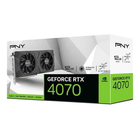 PNY GeForce RTX™ 4070 12GB VERTO Dual Fan Graphics Card DLSS 3