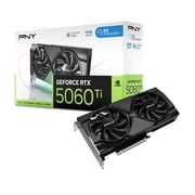 PNY NVIDIA GeForce RTX™ 5060 Ti OC Dual Fan, Graphics Card 16GB GDDR7, SFF-Ready, 2-Slot