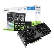 PNY NVIDIA GeForce RTX  5060 Ti OC Dual Fan, Graphics Card 8GB GDDR7, SFF-Ready, 2-Slot