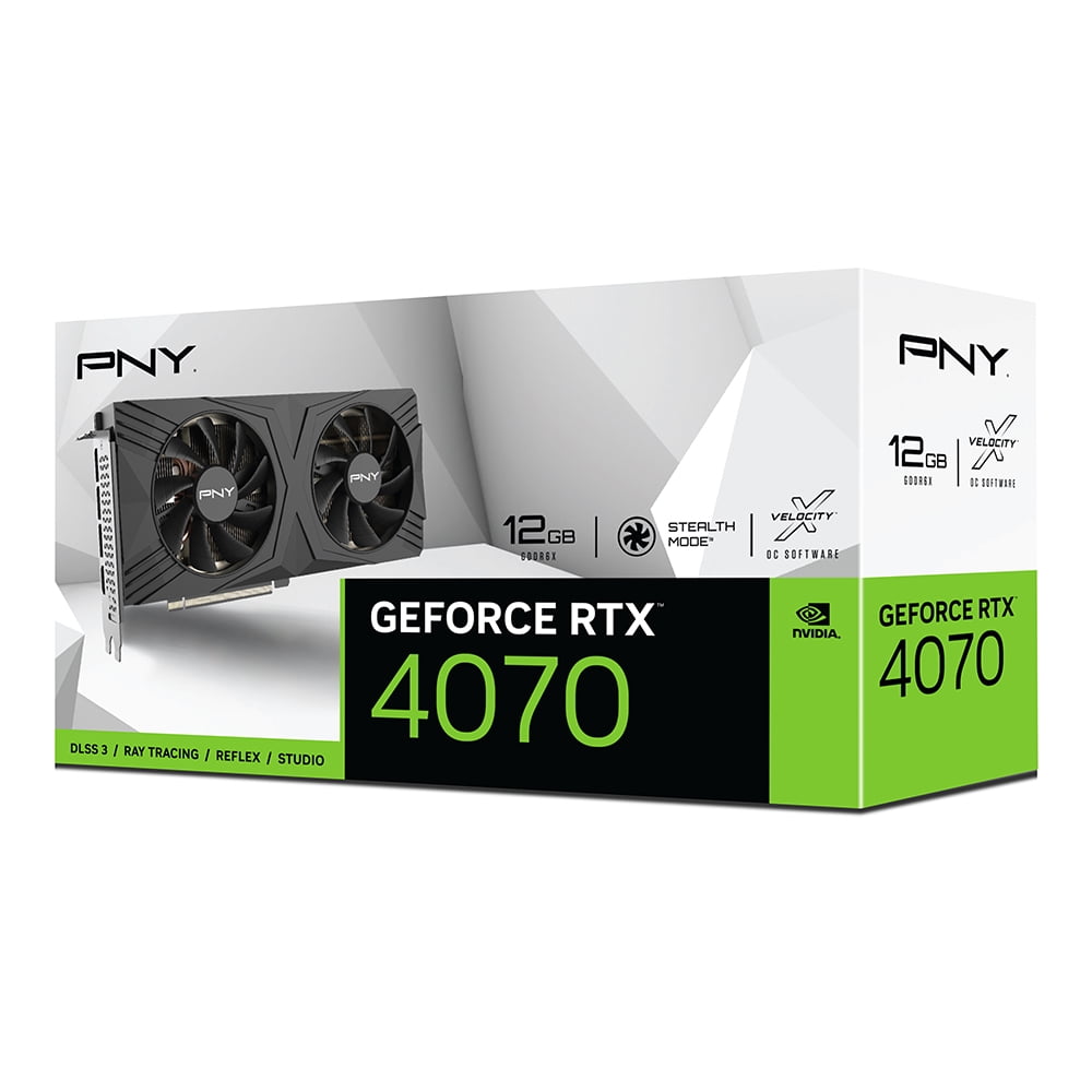 Hest reference zone PNY Nvidia GeForce RTX 4070 GPU - 12GB VERTO Dual Fan DLSS 3 Graphics Card  - Walmart.com