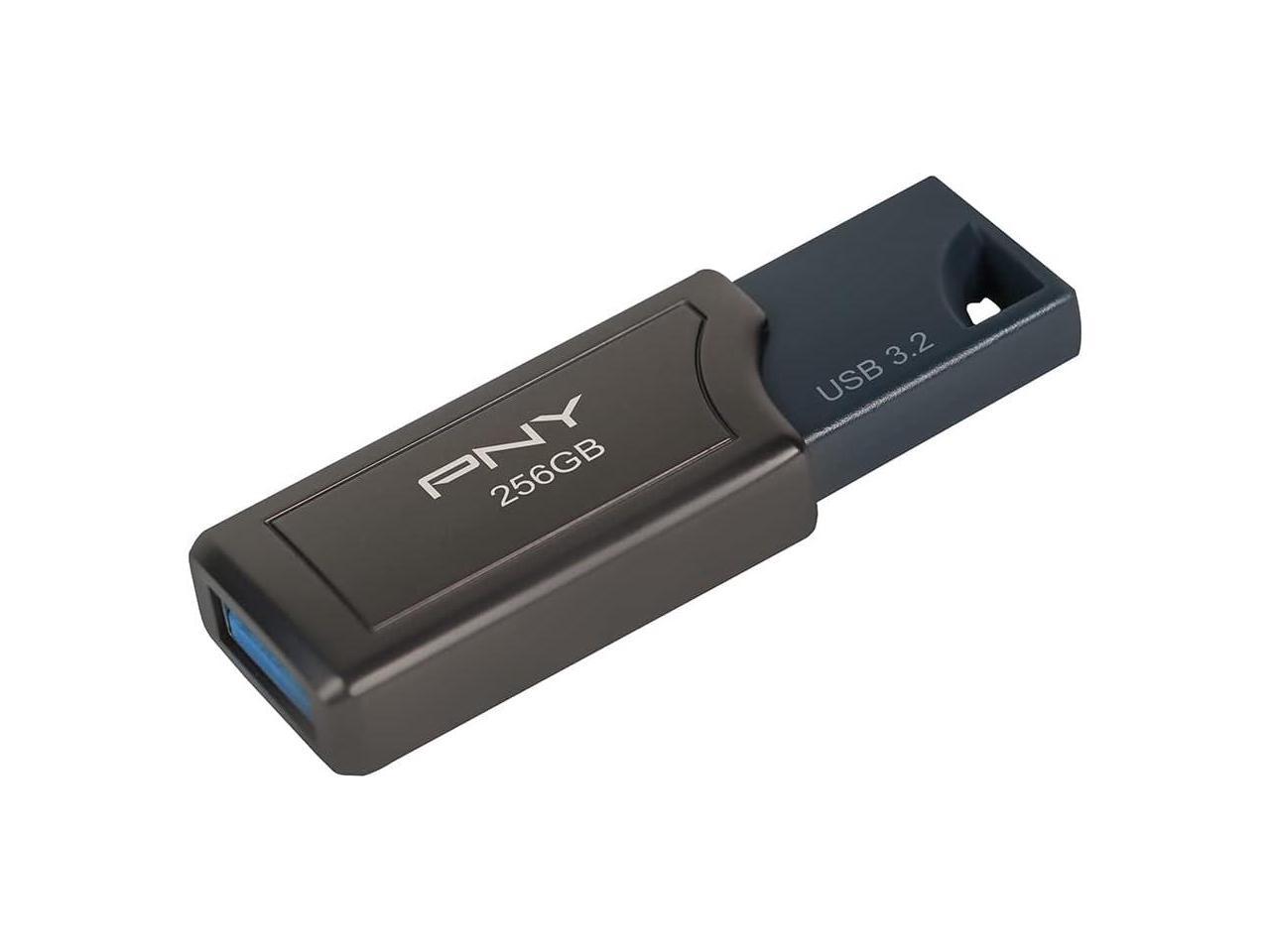 PNY PRO Elite V2 USB 3.2 Gen 2 Flash Drive - 256 GB - USB 3.2 (Gen 2) - 600 MB/s Read Speed - 250 MB/s Write Speed - Black - 2 Year Warranty - image 1 of 4