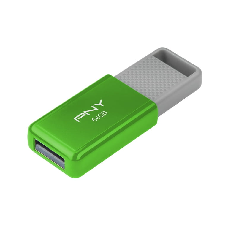 PNY 64GB USB 2.0 Flash Drive - Assorted Colors, Portable Digital