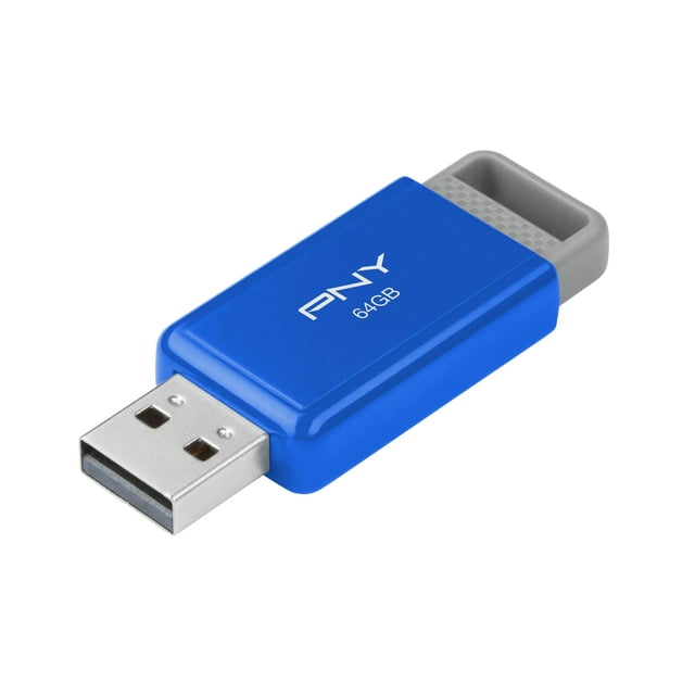 PNY USB 2.0 Flash Drive, 64GB, Assorted
