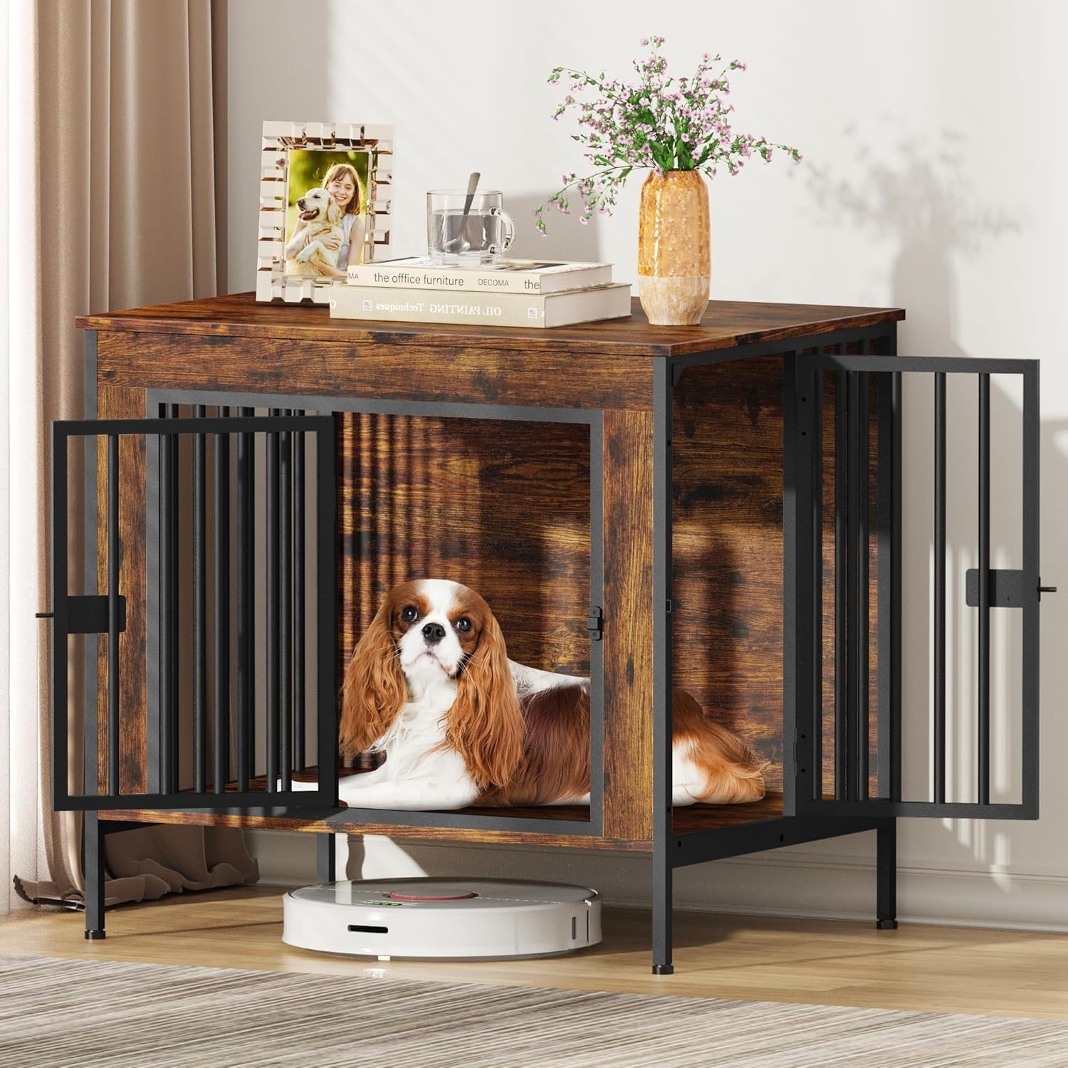 Illustration of Dog Crate For Small Size With More Space