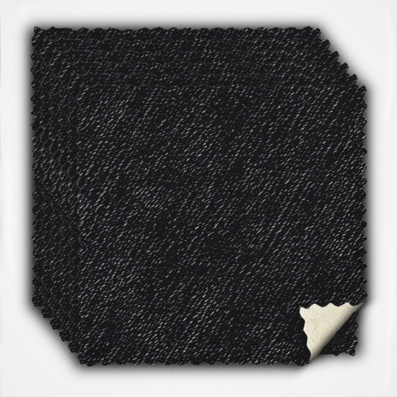 POBAZ 6 Pack Kitchen Cloth Dish Towels, Premium Dishcloths, Super Absorbent Coral Velvet Dishtowels, Nonstick Oil Washable Fast Drying, Black Denim Pattern Texture