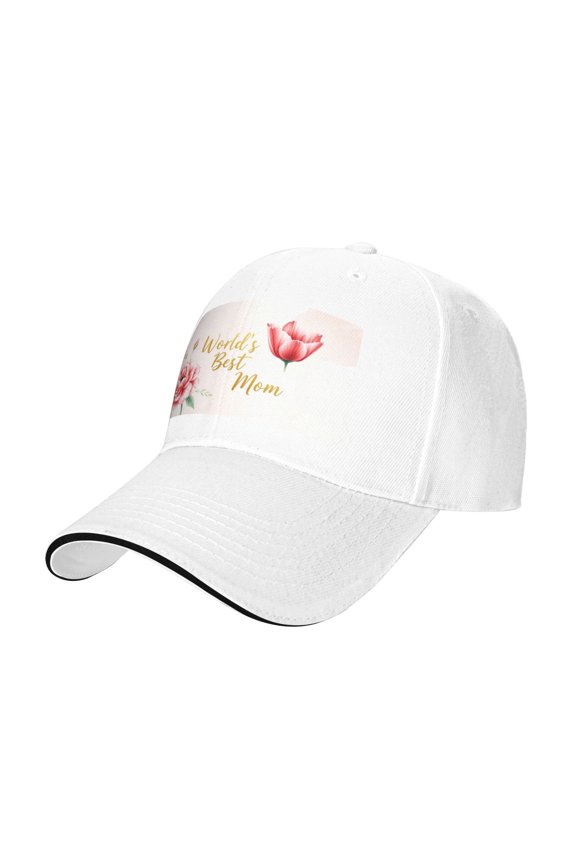 - Best Mom With Floral Vector Baseball Cap Adjustable Size for Running Workouts and Outdoor Activities All Seasons casquette for Men Women