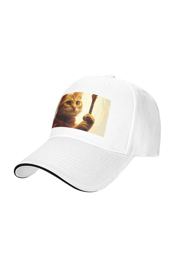 - Cat King Baseball Cap Adjustable Size for Running Workouts and Outdoor Activities All Seasons casquette for Men Women