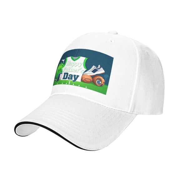 POBUDS - Happy Fathers Day Baseball Cap Adjustable Size for Running Workouts and Outdoor Activities All Seasons casquette for Men Women