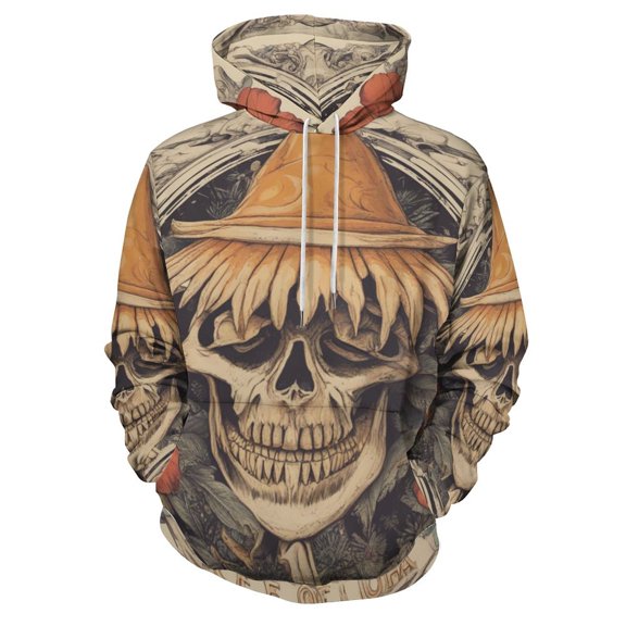 POBUDS Hoodie, Regular Fit Sporty Pullover Hooded Sweatshirt for Men Women Ace Of Aloha S