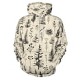thumbnail image 1 of POBUDS Hoodie, Regular Fit Sporty Pullover Hooded Sweatshirt for Men Women Floral XL, 1 of 6