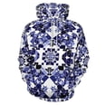 thumbnail image 1 of POBUDS Hoodie, Regular Fit Sporty Pullover Hooded Sweatshirt for Men Women Purple Flower M, 1 of 6
