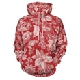 thumbnail image 1 of POBUDS Hoodie, Regular Fit Sporty Pullover Hooded Sweatshirt for Men Women Red 3XL, 1 of 6