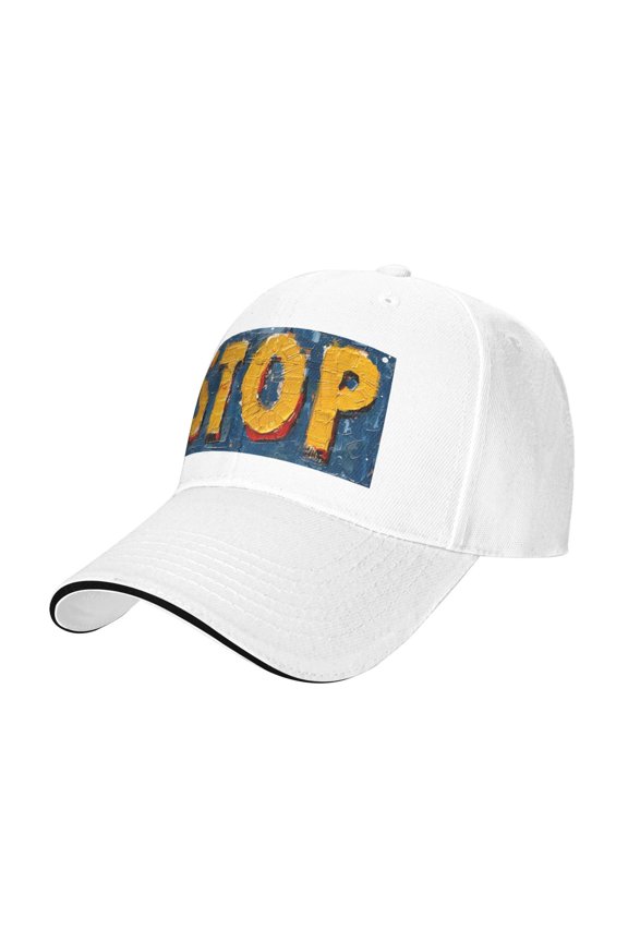 - STOP sign Baseball Cap Adjustable Size for Running Workouts and Outdoor Activities All Seasons casquette for Men Women