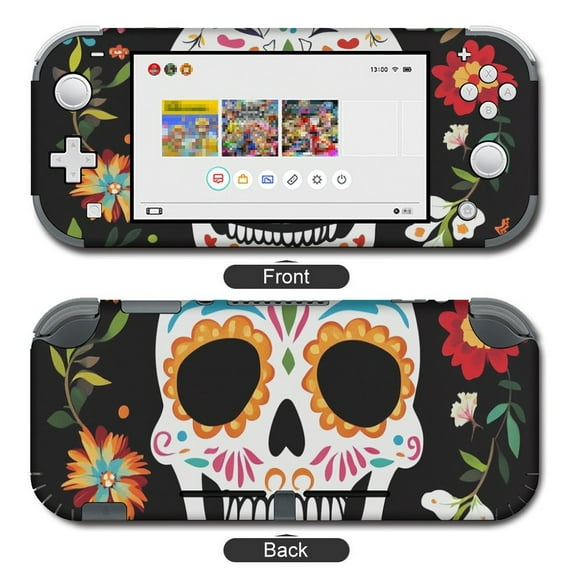 POBUDS Switch Skin | Sticker Wrap Vinyl Decal | Set Compatible with Nintendo Switch ( Switch OLED Model, Day of The Dead Dia De Los Muertos)