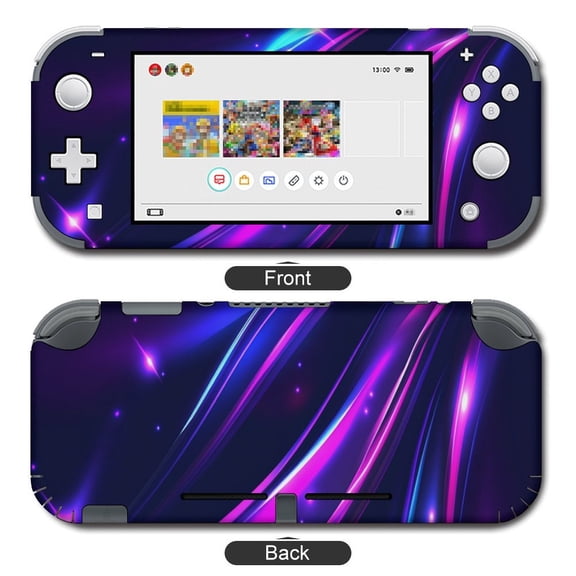 POBUDS Switch Skin | Sticker Wrap Vinyl Decal | Set Compatible with Nintendo Switch ( Switch Lite, Glitter Light Fire Flare Trace.)