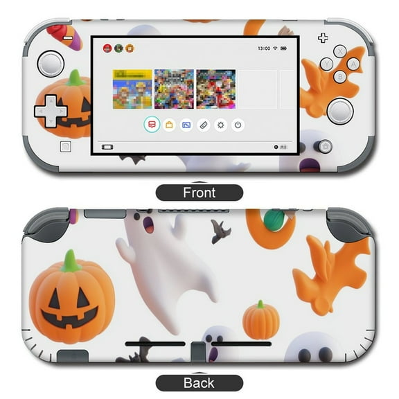 POBUDS Switch Skin | Sticker Wrap Vinyl Decal | Set Compatible with Nintendo Switch ( Switch Lite, Halloween 3d Elements)
