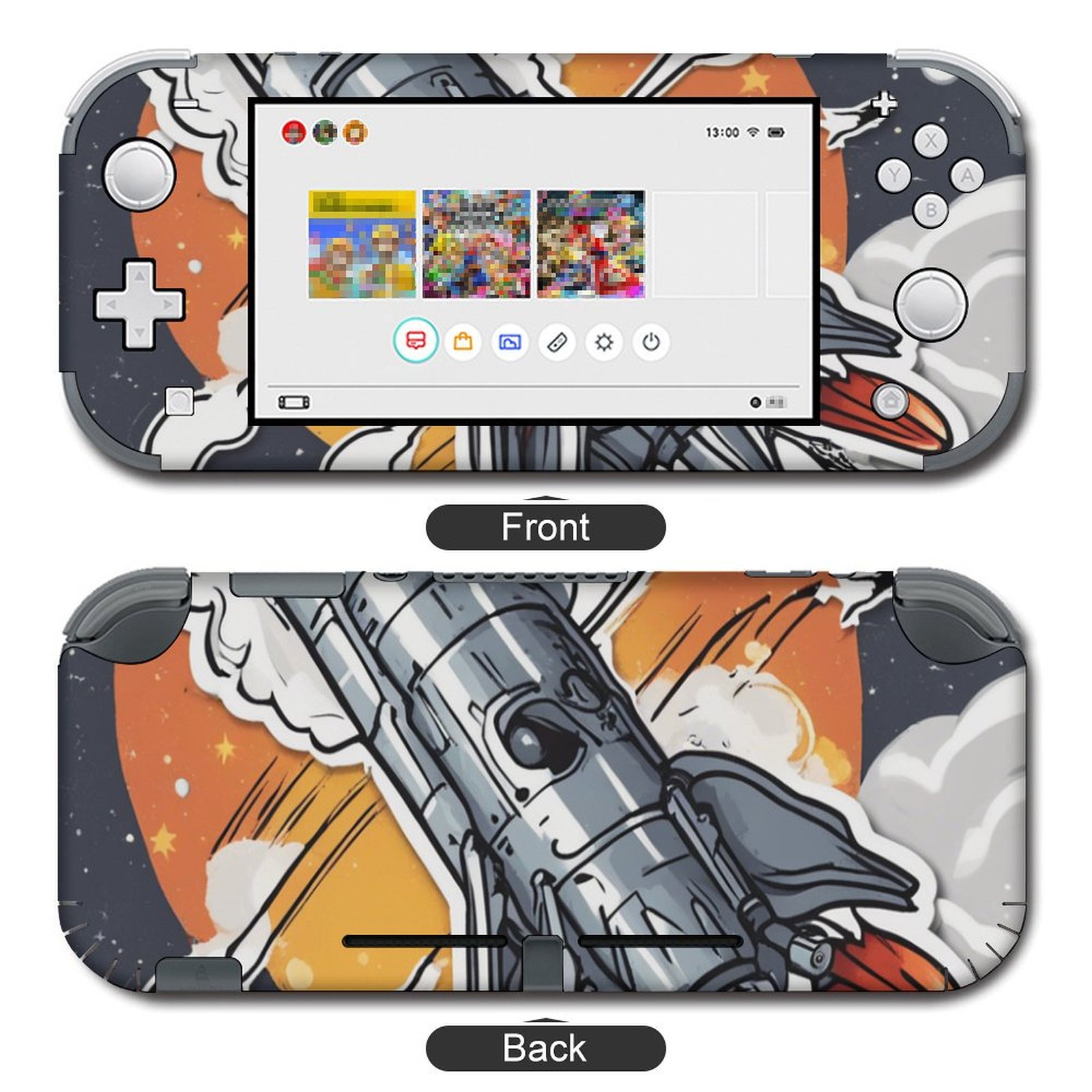 Switch Logo Sticker POBUDS Switch Skin | Sticker Wrap Vinyl Decal | Set Compatible with ...