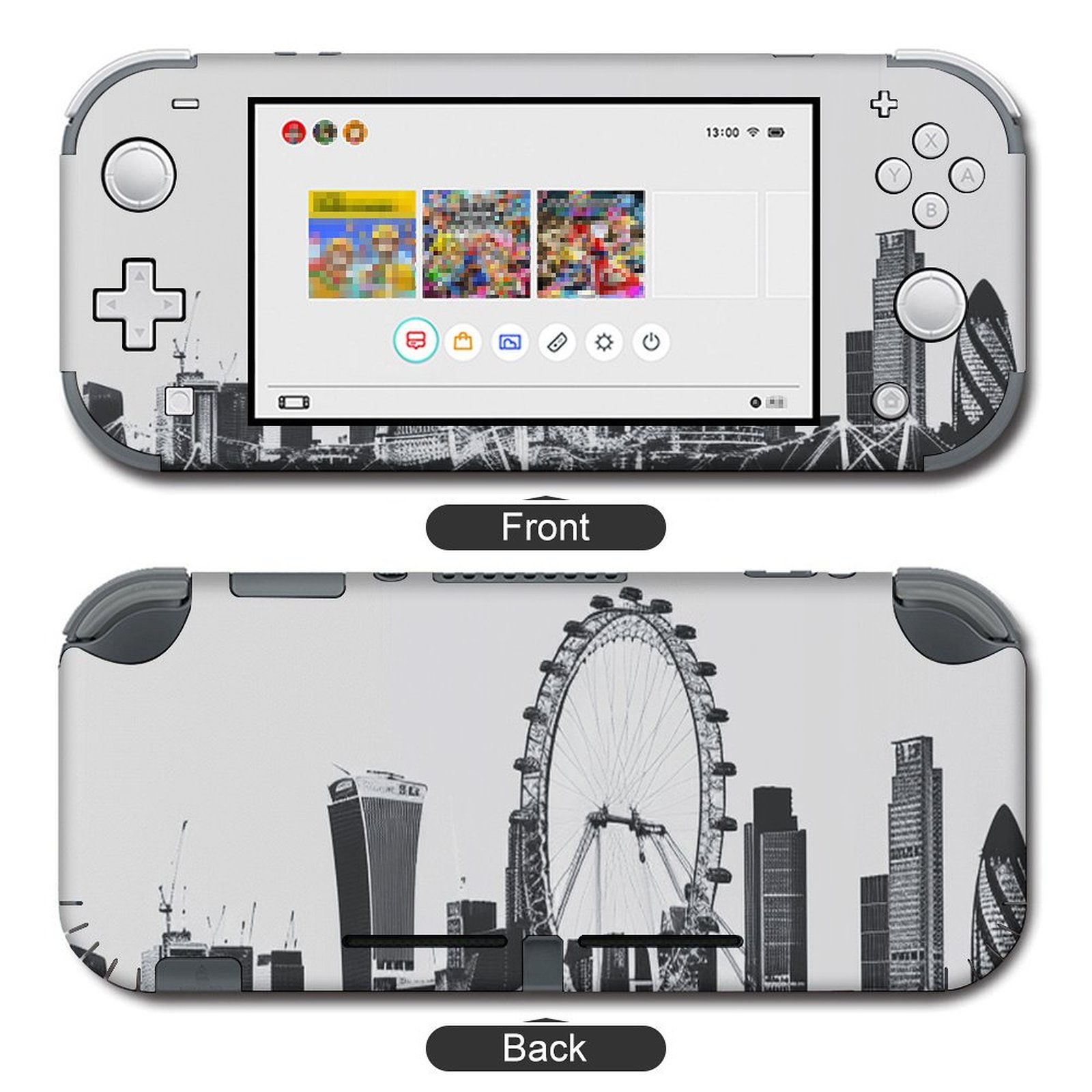 Switch Logo Sticker POBUDS Switch Skin | Sticker Wrap Vinyl Decal | Set Compatible with ...