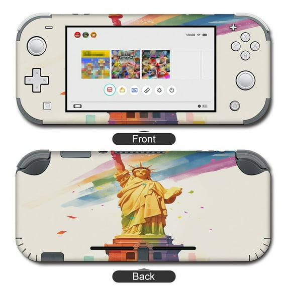 POBUDS Switch Skin | Sticker Wrap Vinyl Decal | Set Compatible with Nintendo Switch ( Switch Lite, Statue of Liberty Pride)