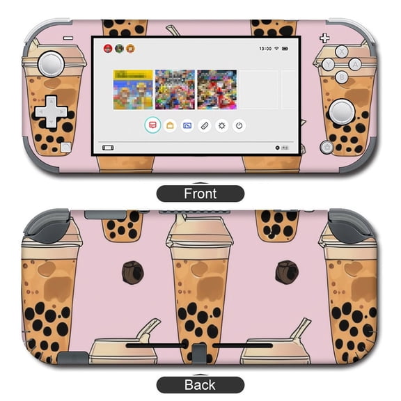 POBUDS Switch Skin | Sticker Wrap Vinyl Decal | Set Compatible with Nintendo Switch ( Switch OLED Model, Boba Milk Tea)