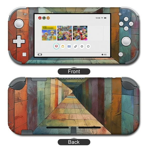POBUDS Switch Skin | Sticker Wrap Vinyl Decal | Set Compatible with Nintendo Switch ( Switch OLED Model, Colorful Plate Disappearing Point)