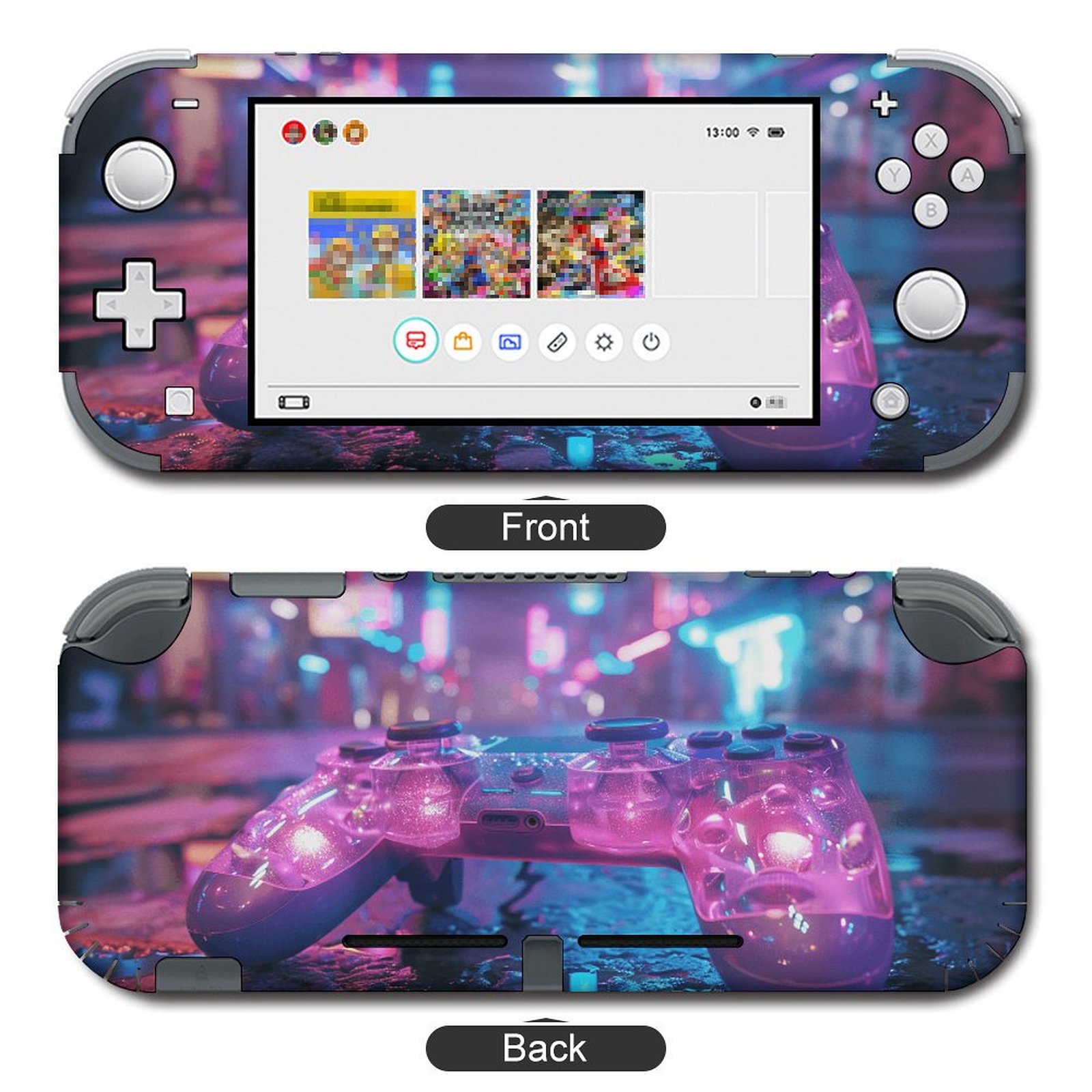 Switch Logo Sticker POBUDS Switch Skin | Sticker Wrap Vinyl Decal | Set Compatible with ...