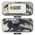 thumbnail image 1 of POBUDS Switch Skin | Sticker Wrap Vinyl Decal | Set Compatible with Nintendo Switch ( Switch Standard, Black Dragon), 1 of 5