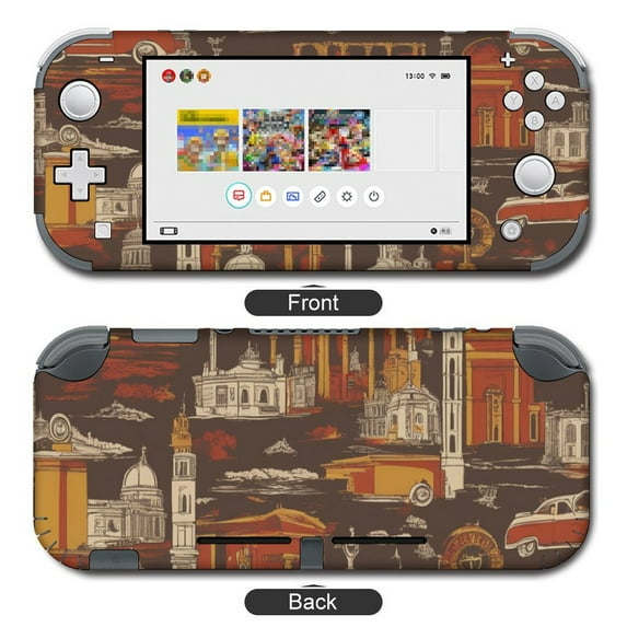 POBUDS Switch Skin | Sticker Wrap Vinyl Decal | Set Compatible with Nintendo Switch ( Switch Standard, Roma Retro Building)