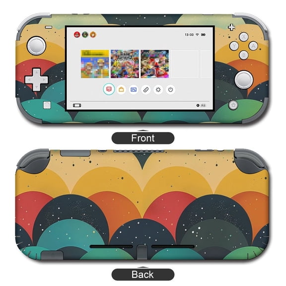 POBUDS Switch Skin | Sticker Wrap Vinyl Decal | Set Compatible with Nintendo Switch ( Switch Standard, Vibrant Painting Colorful Cloud)