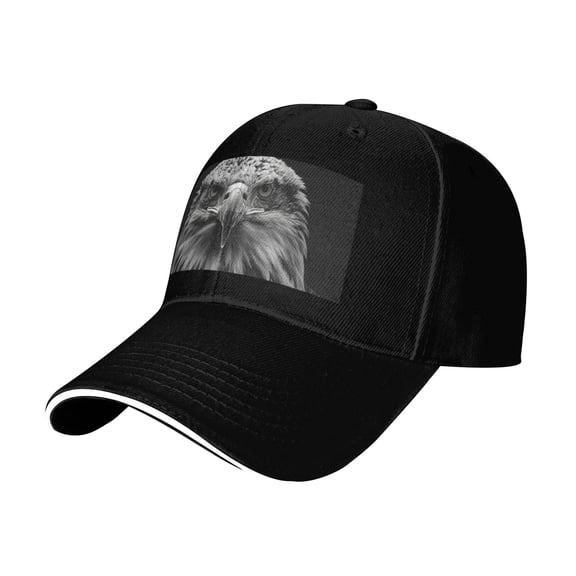 POBUDS - hawk black white Baseball Cap Adjustable Size for Running Workouts and Outdoor Activities All Seasons casquette for Men Women
