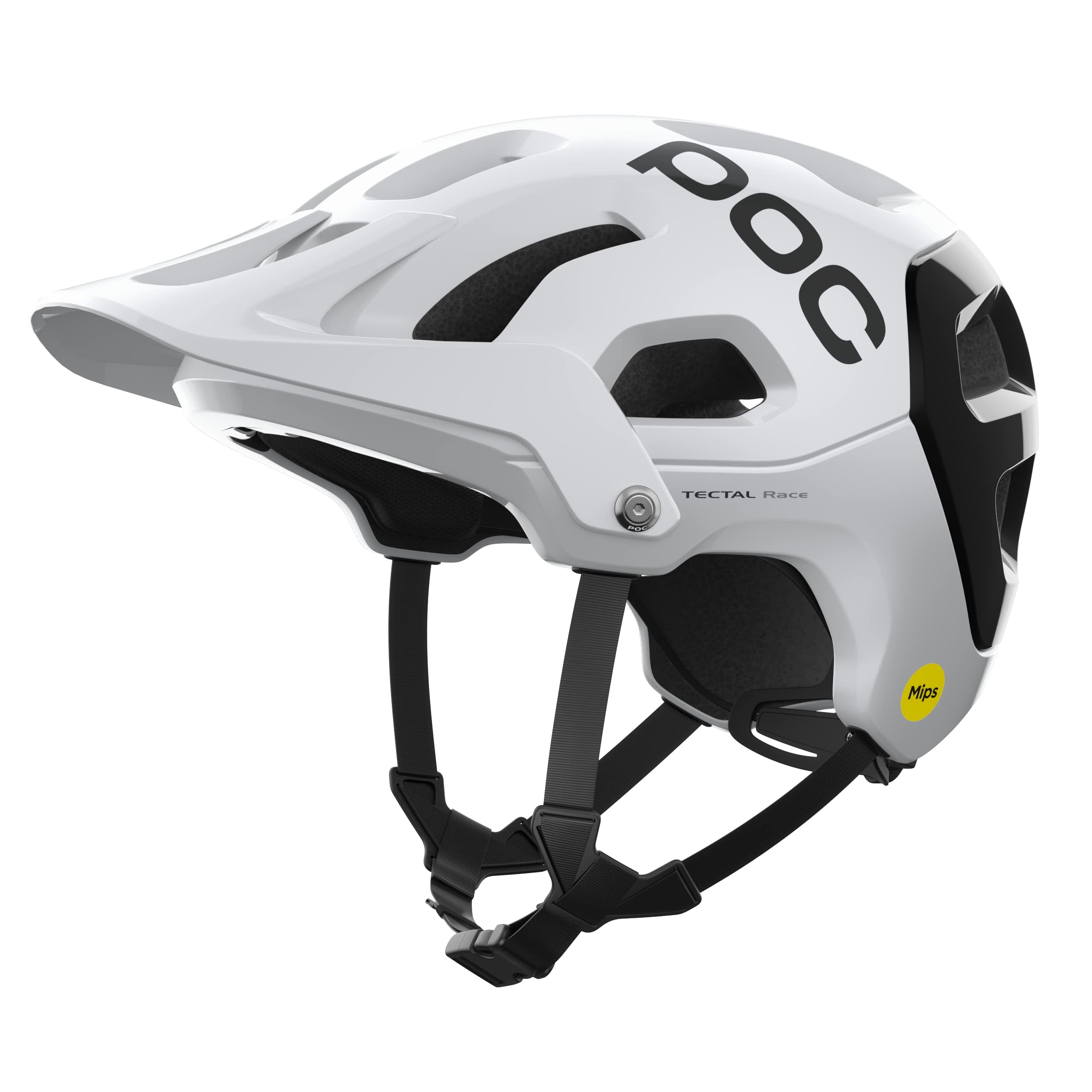 POC Cycling Tectal Race MIPS Helmet Adult Unisex - White/Black Small 51cm - 54cm